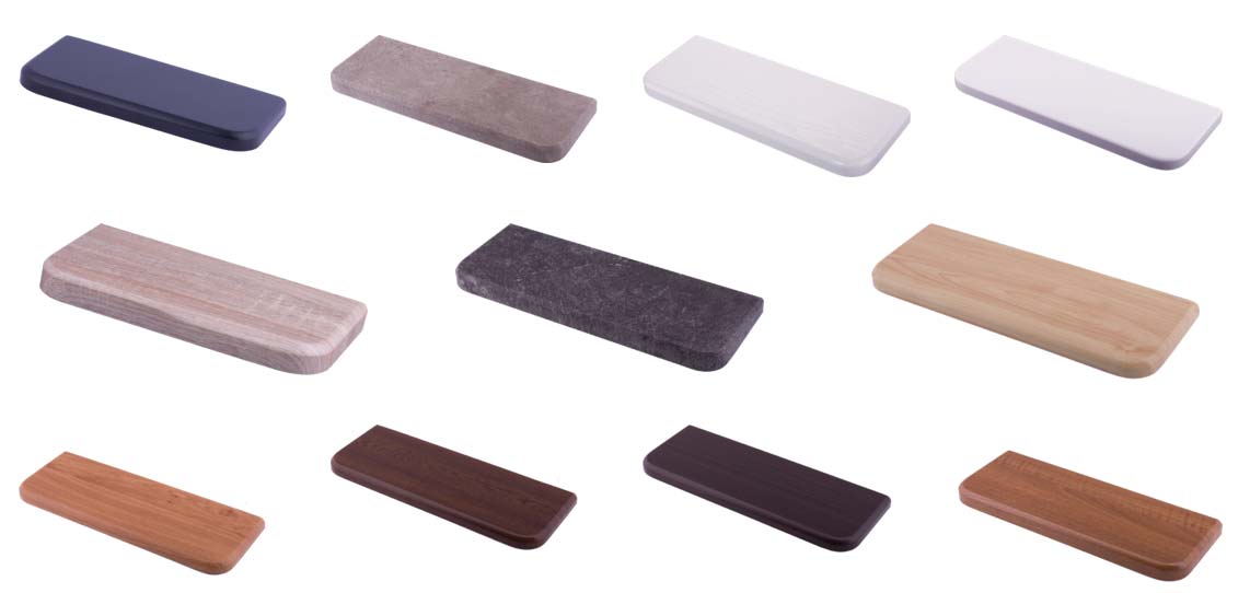 Parapety MDF pokryte laminatem gr. 2,5cm